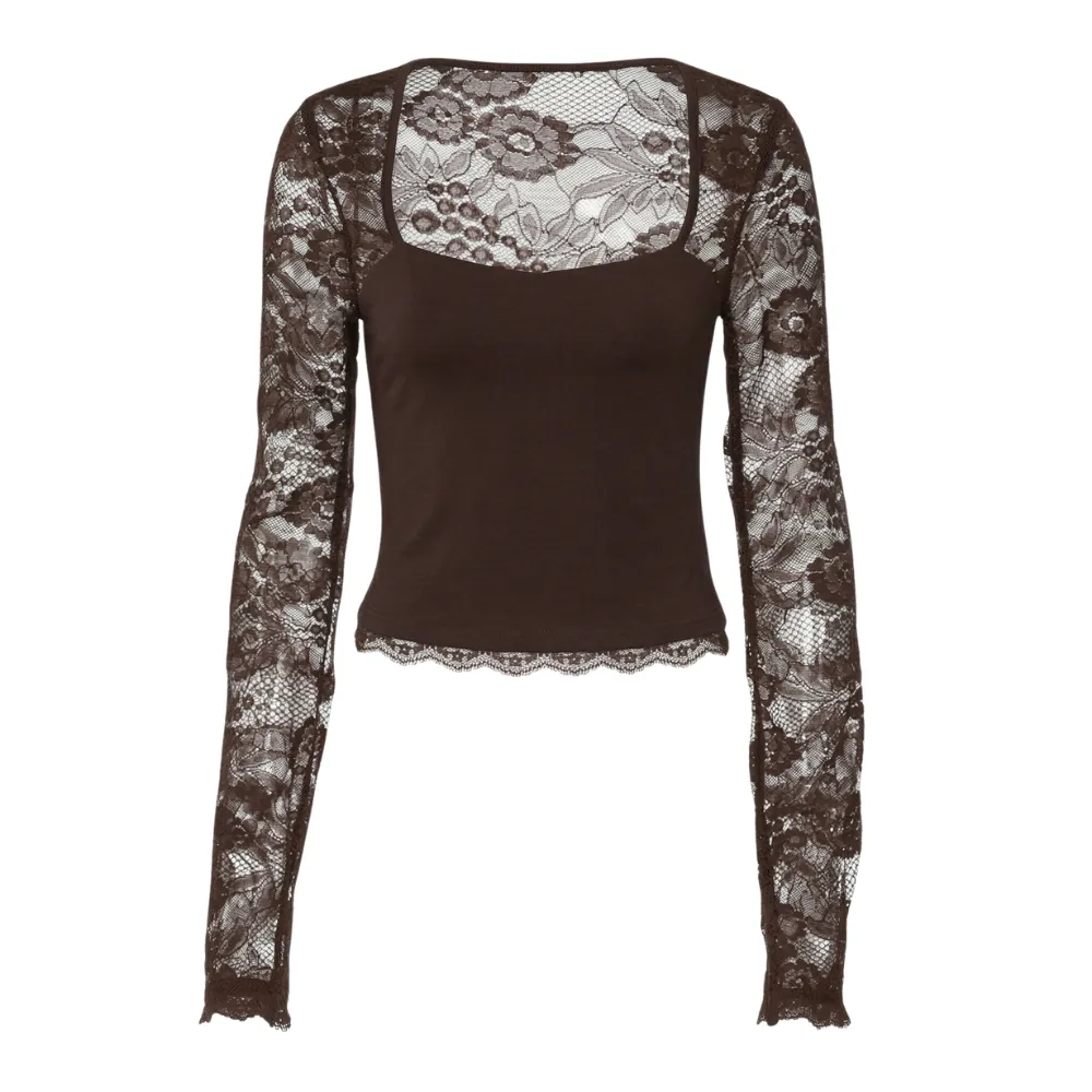 Floral Lace Sleeve Blouse