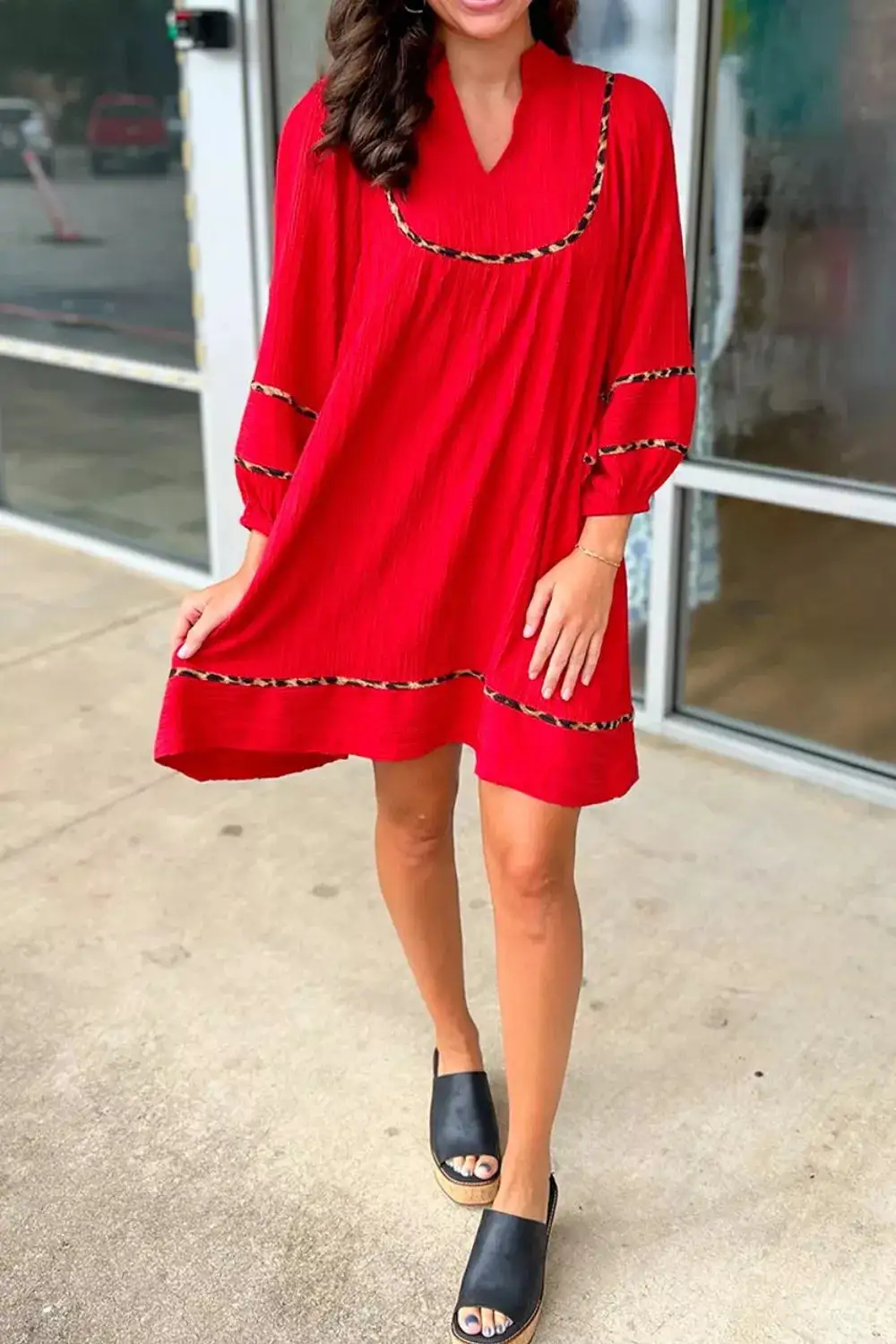 Notched Dress Casual