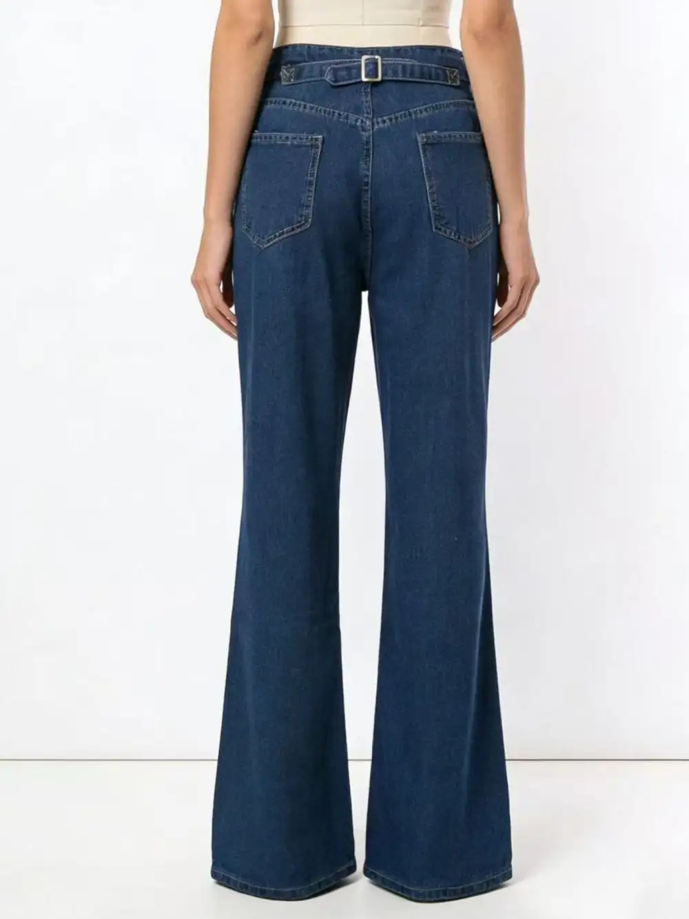 Modern High Waist Wide Leg Denim Jeans