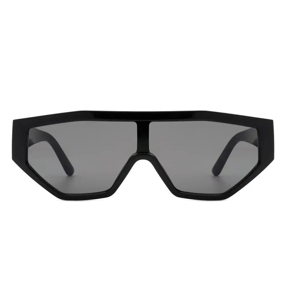 Statement Square Geometric Frame Sunglasses