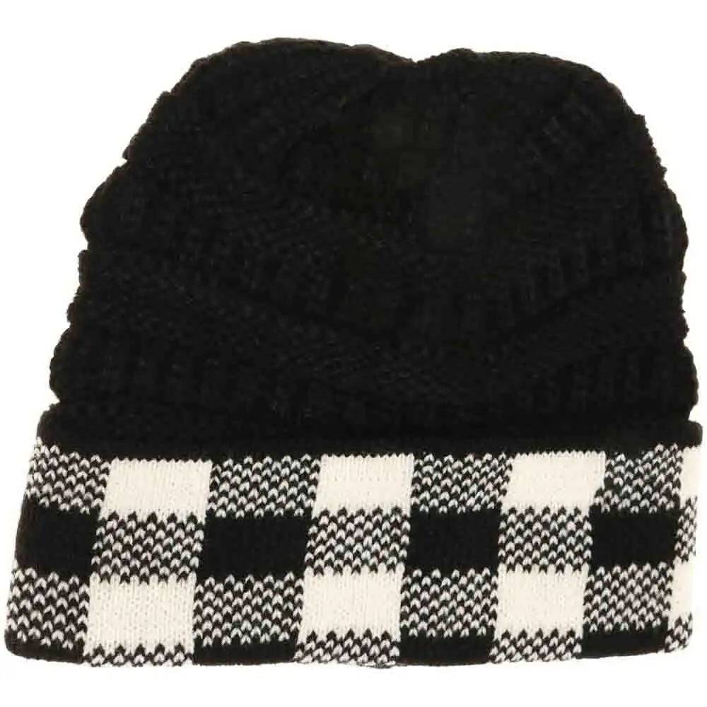 Buffalo Check Beanie