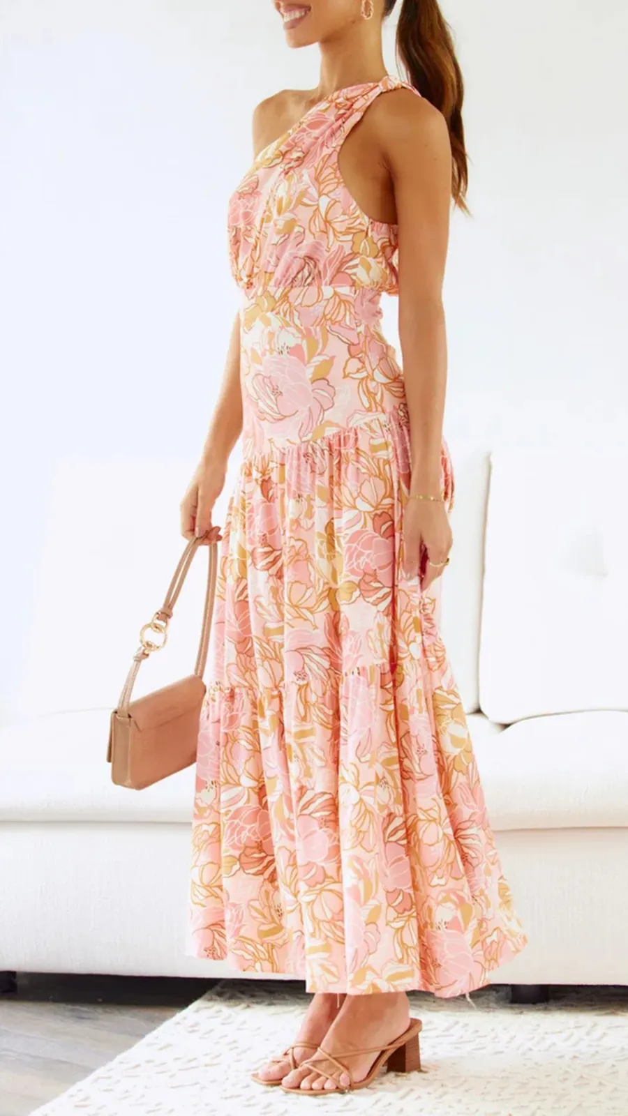 Knot Detail In Shoulder Strap Dress
