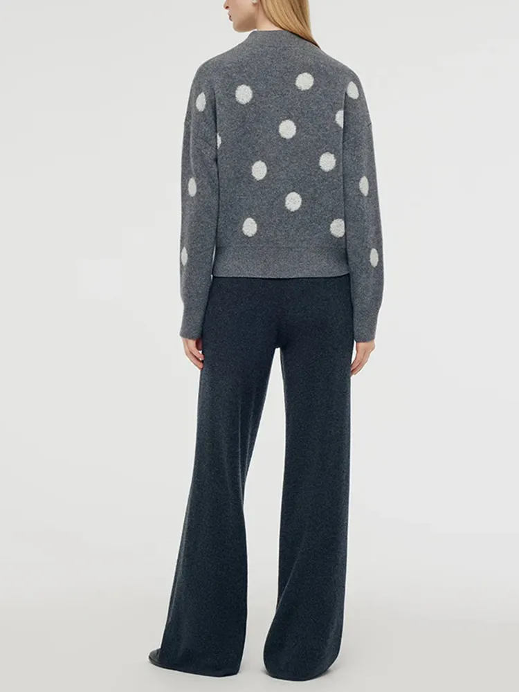 Wool Blend Sequins Women Sweater