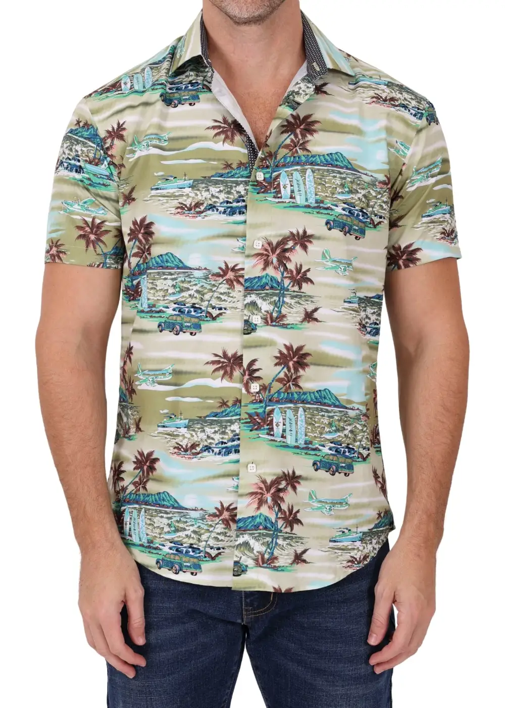 Easy Layer Short Sleeve Button Shirt