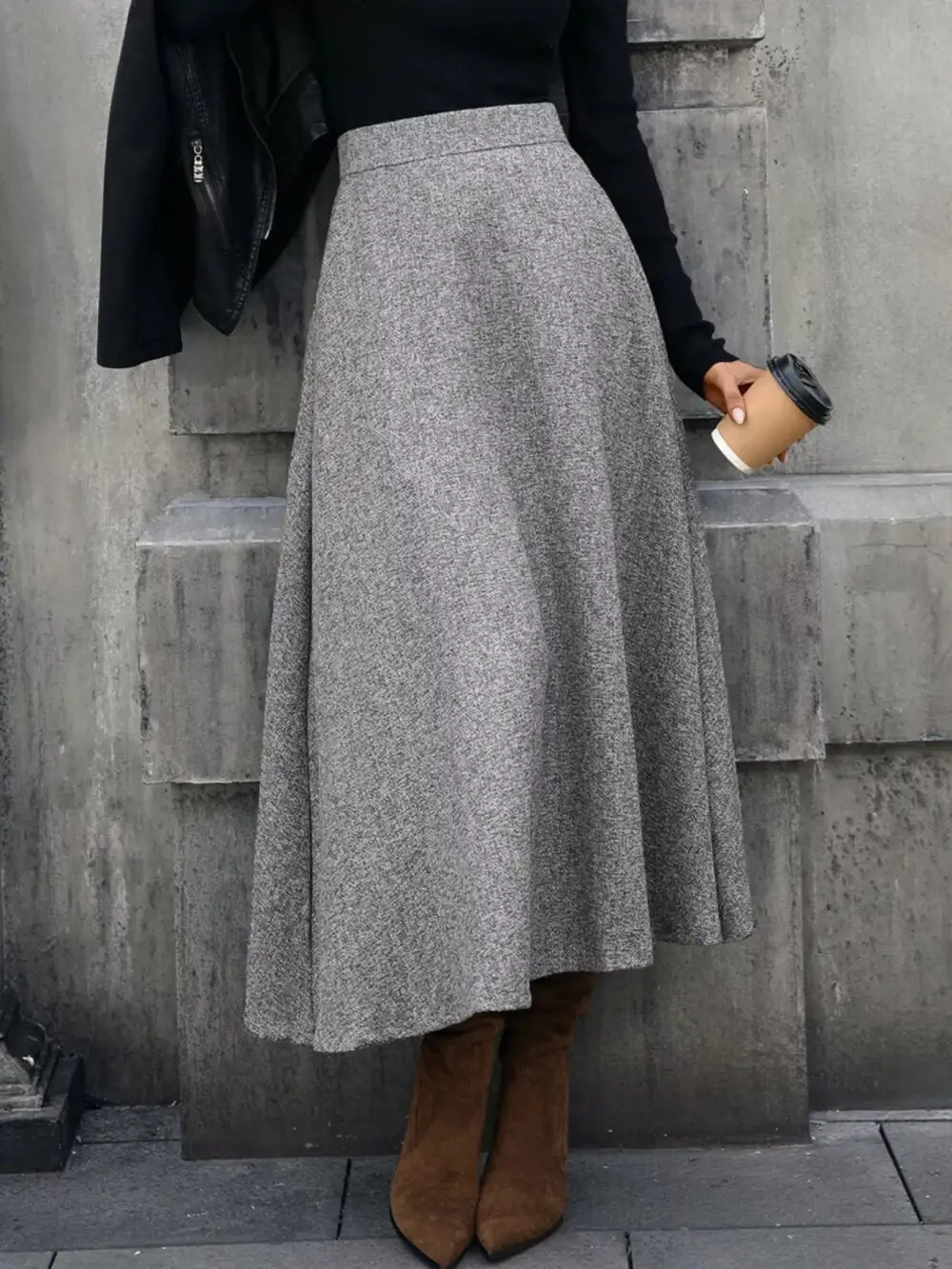 A-line Midi Skirt
