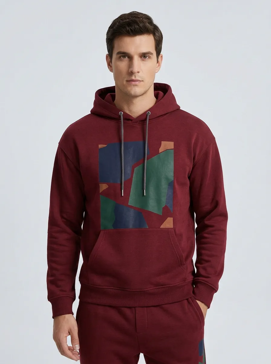 Men's Charcoal City Graphic Hoodie and Jogger Set