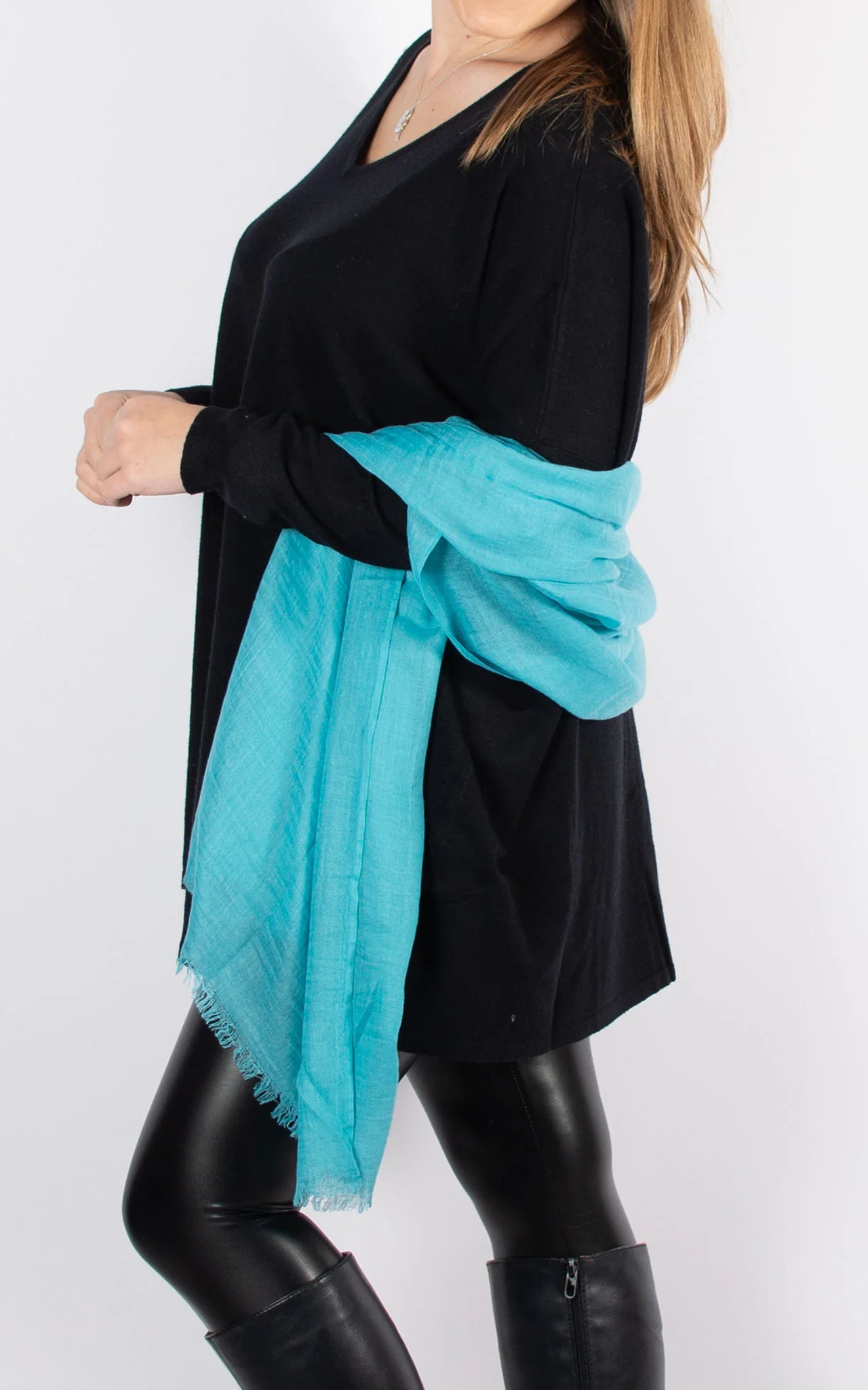 Classic Solid Color Cotton Women's Scarf