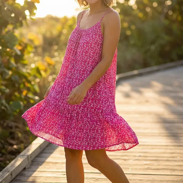 Floral Breezy Slip Midi Dress