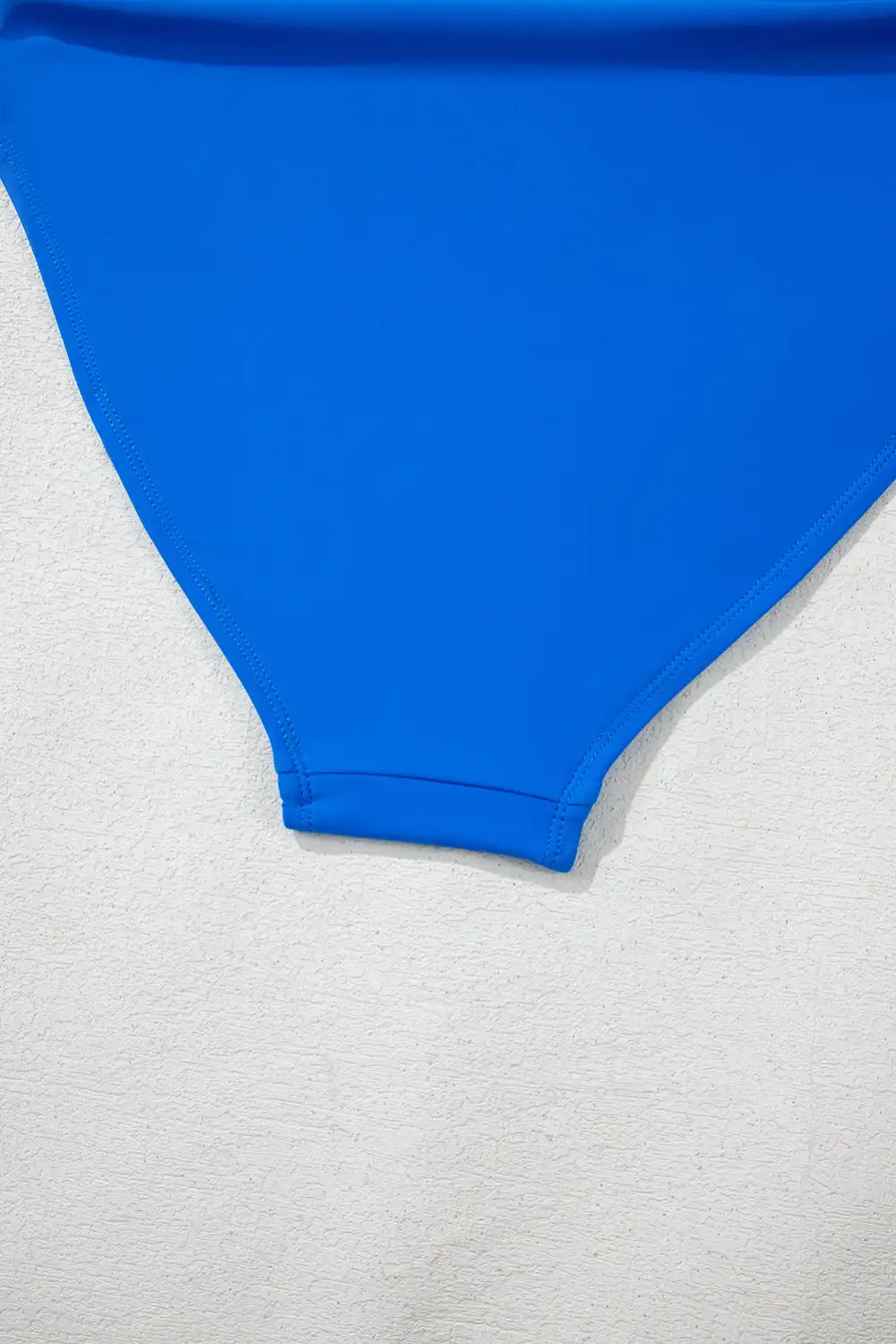 Blocked Pattern Square Neck Top Bikini Swim Set