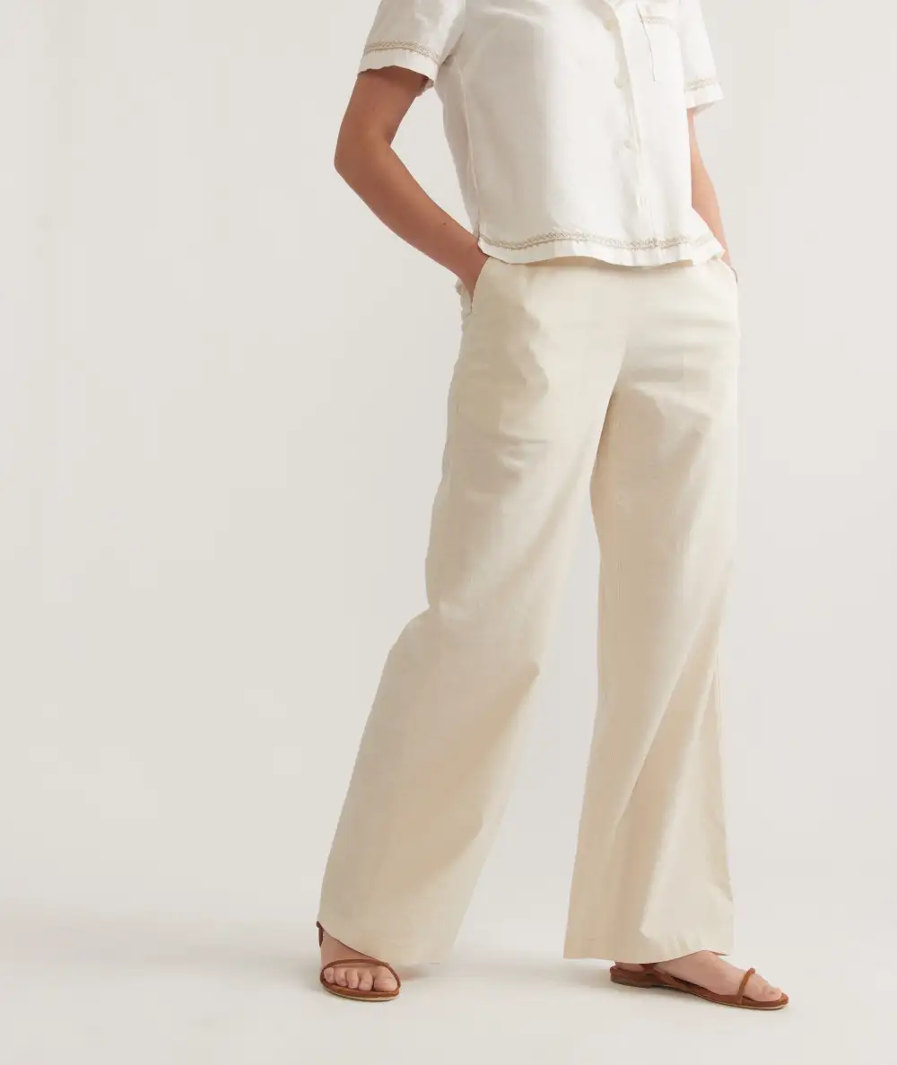 Casual Beige Trousers