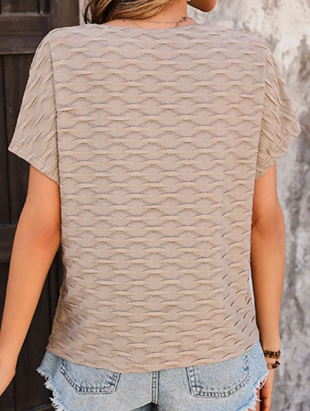 Tee Textured Pullover Top