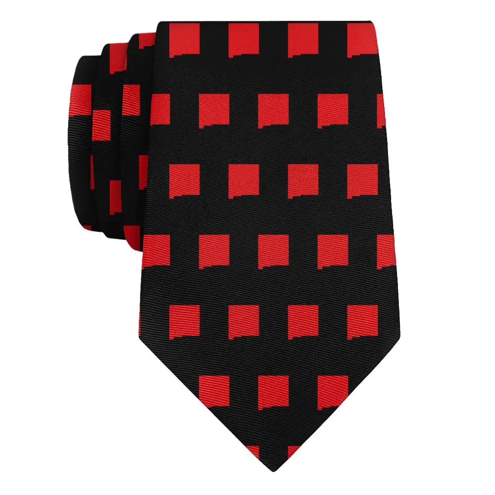 Modern Outline Emblem Theme Necktie