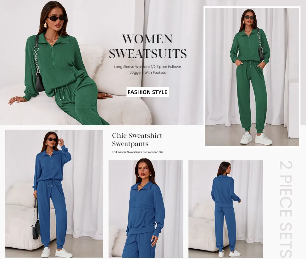 Women's 2-Piece Sweatsuits Set
