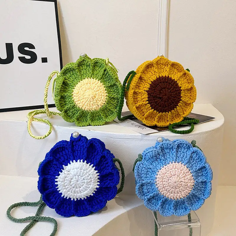 Floral Crochet Casual Shoulder Bag