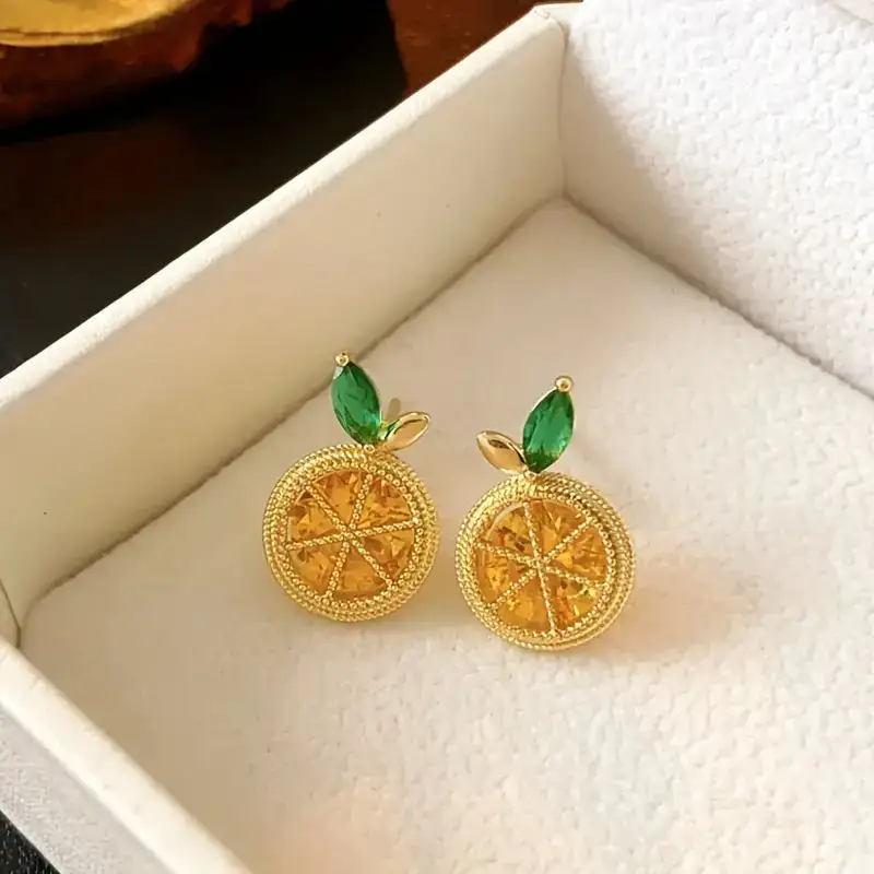 Sweet Lemon Stud Earrings