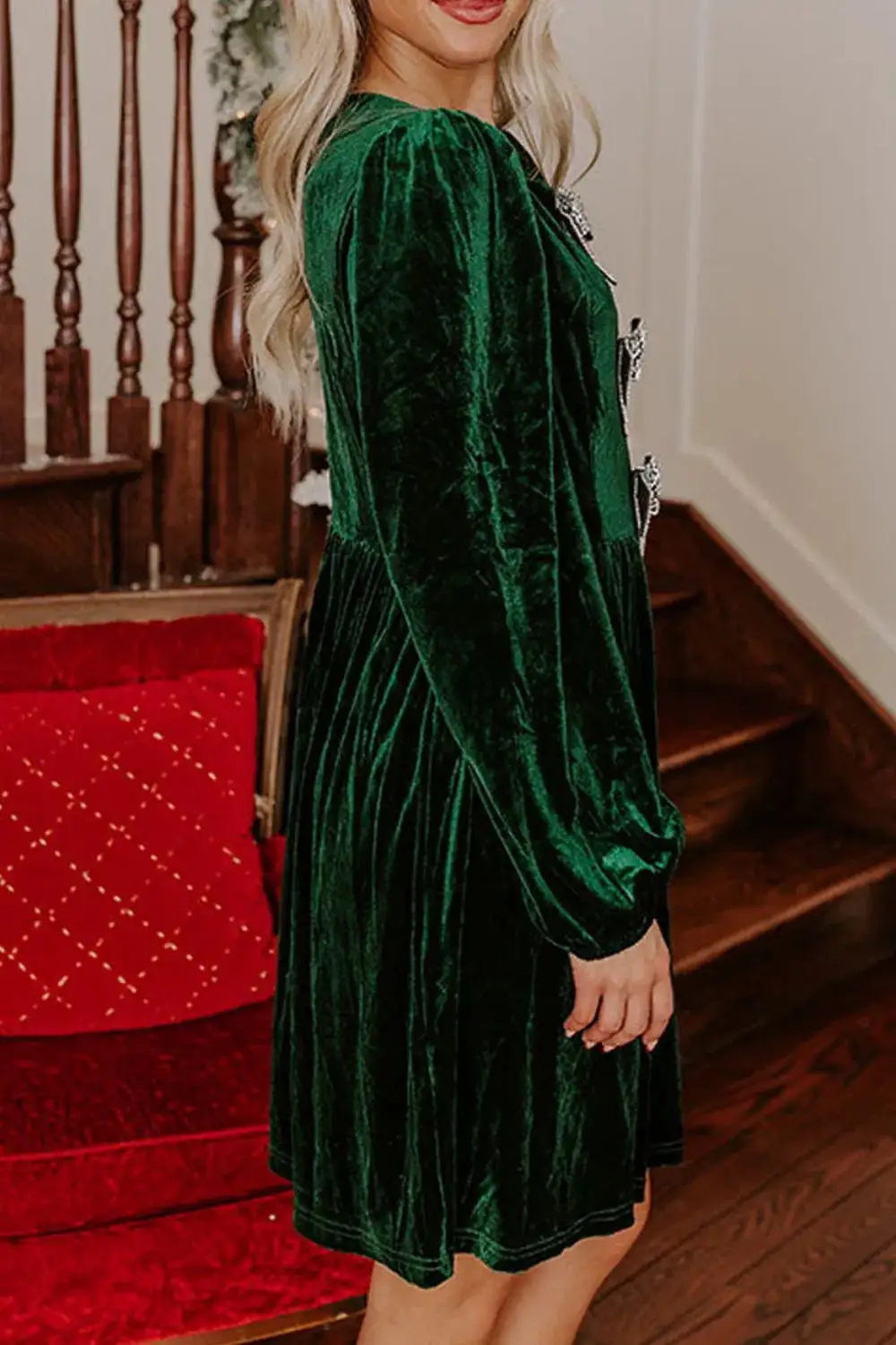 Easy Fit Velvet Dress