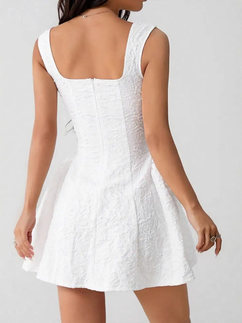 Square Neck Mini Dress