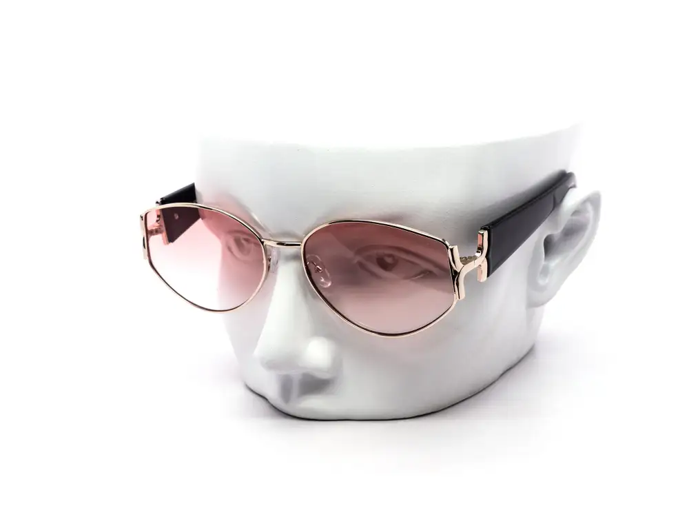 12-Pack Luxury Metal Oval Gradient Sunglasses