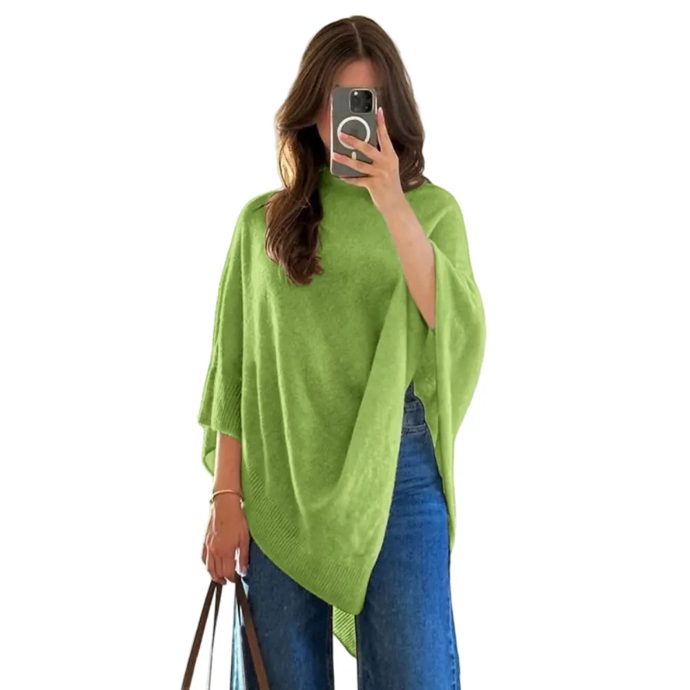 Women's Plain Loose Elegant Fashion Sweater Shawl