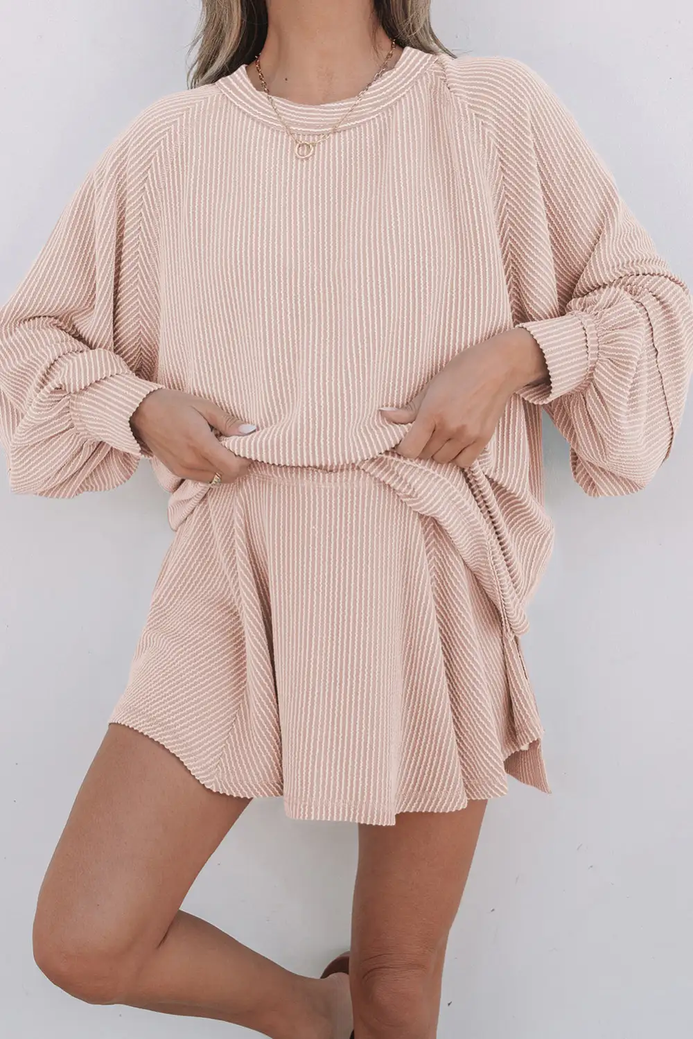 Ruffle Trim Coordinated Set