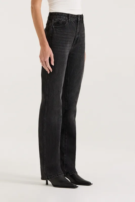 Black Wash Slim Leg Jeans