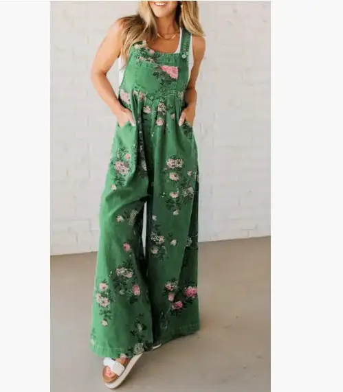 Utility Drawstring Lapel-Neck Jumpsuit