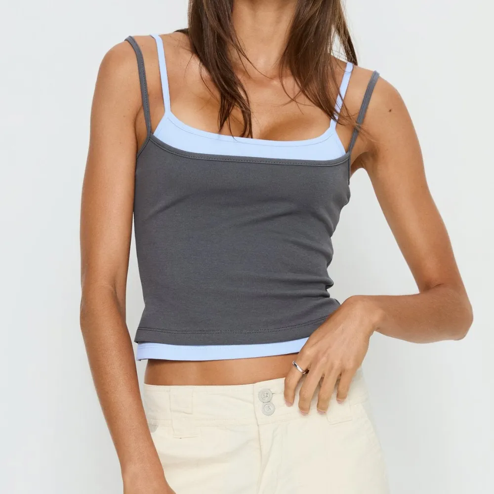 Layered Jersey Tank Top