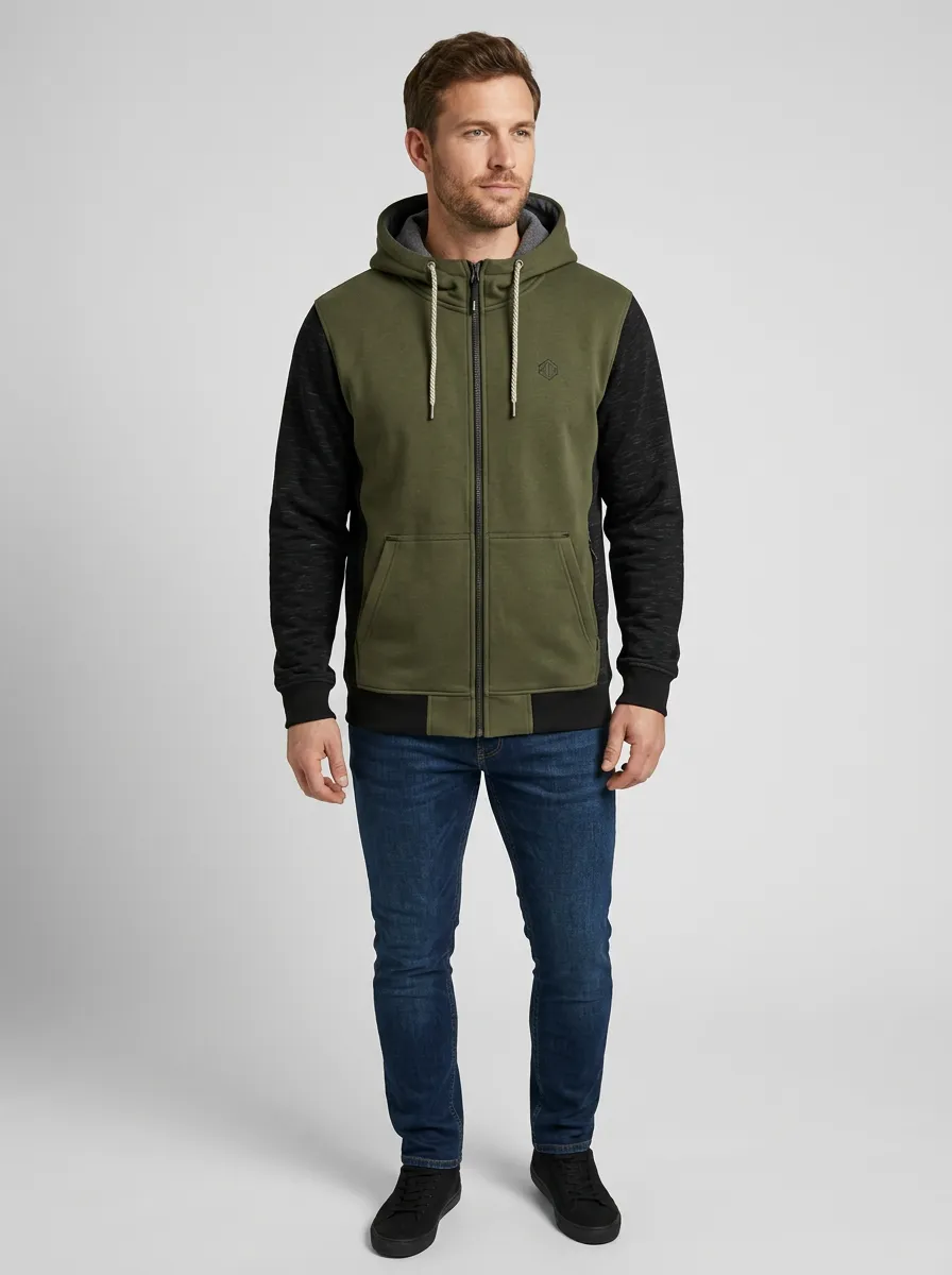 Casual Colorblock Zip-Up Collection Men's Sport Jacket