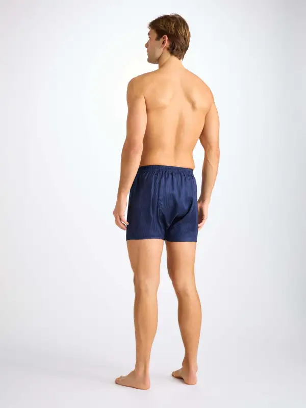 Classic Fit Silk Satin Stripe Boxers