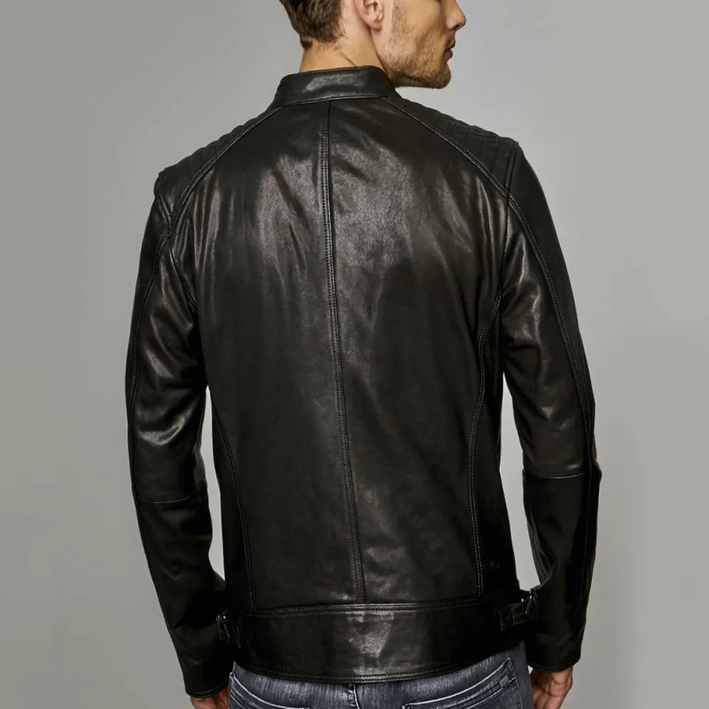 Signature Essential Motorcycle Leather Jacket