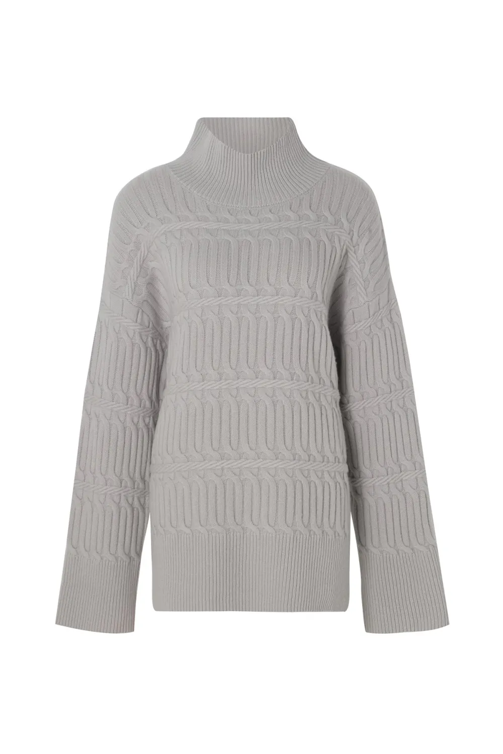 Cable Knit Turtleneck Sweater