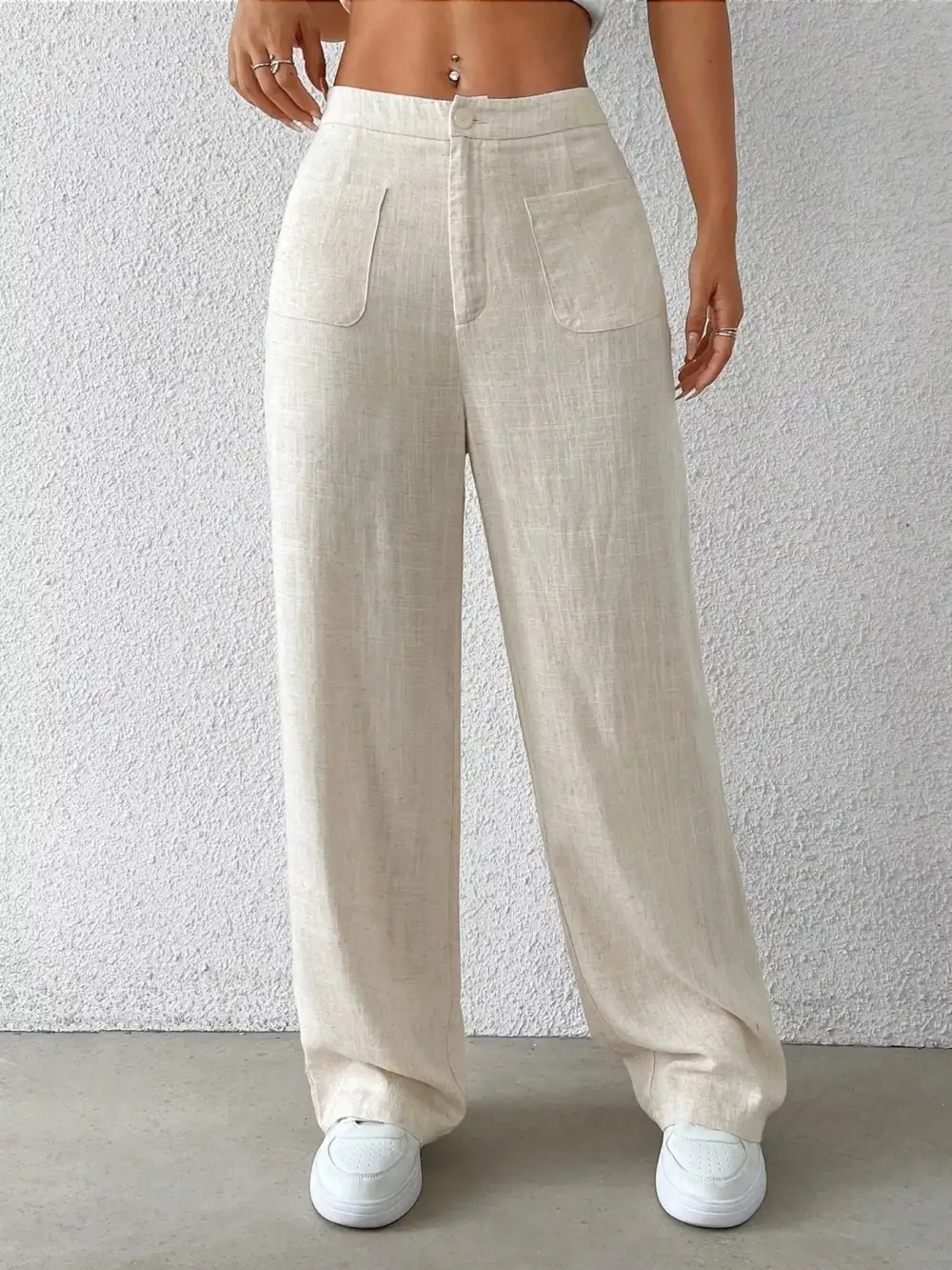 Resort High Waisted Wide Leg Pants