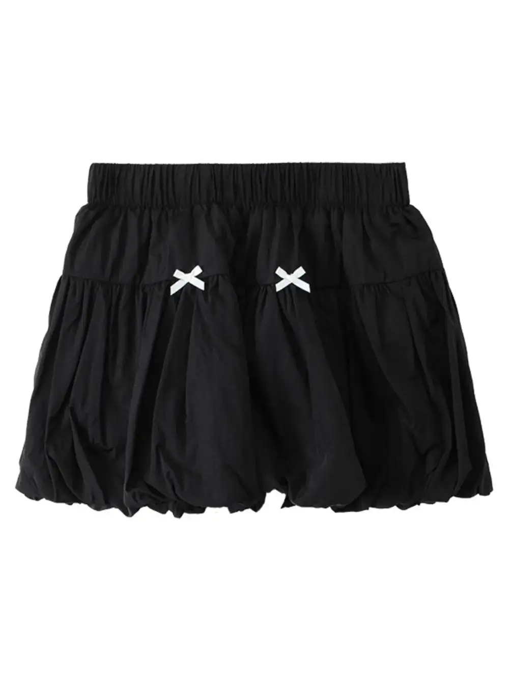 Open Ruched Bubble Skirt