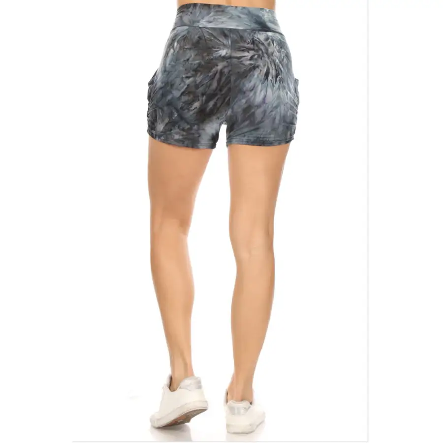 Casual Buttery Soft Printed Harem Shorts with Pockets