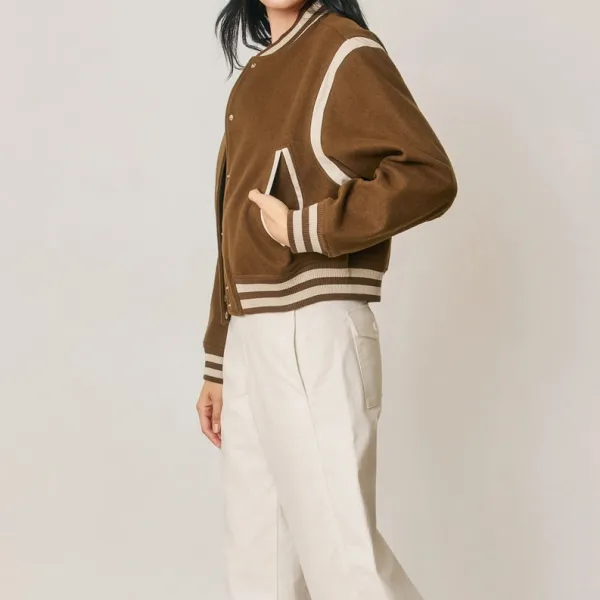Cropped Varsity Jacket