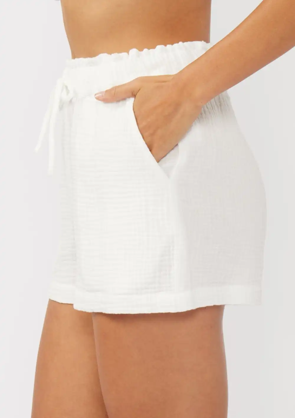 Drawstring Elasticated Waist Shorts