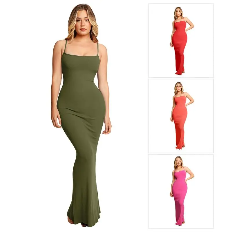6PACK-Modal Built-In Shapewear Dresses