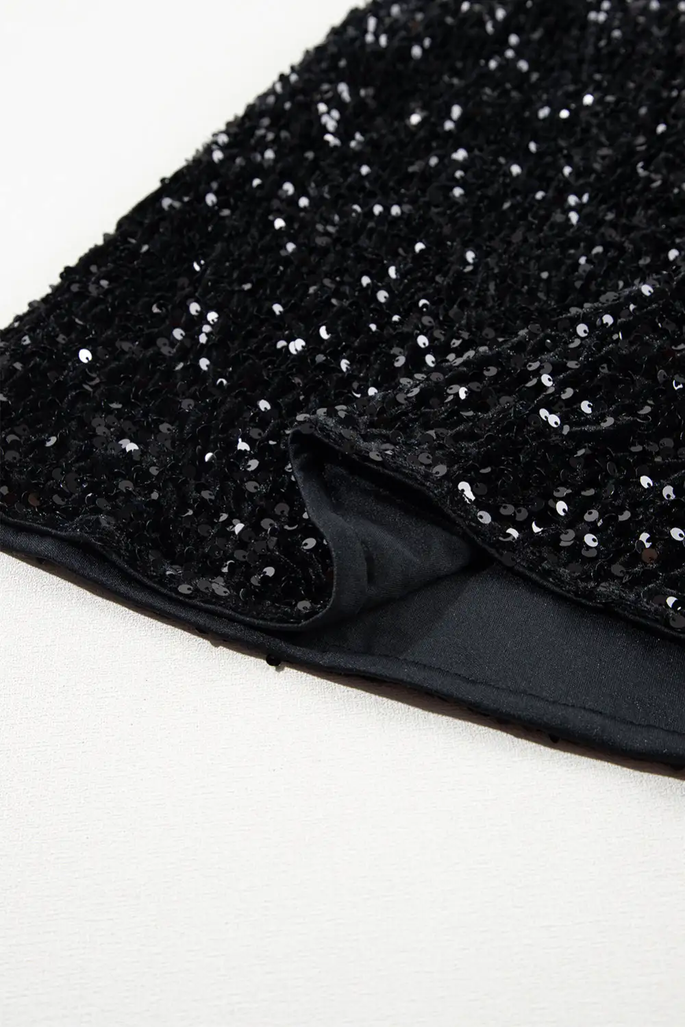Sleek Sequined Sequin Skirt