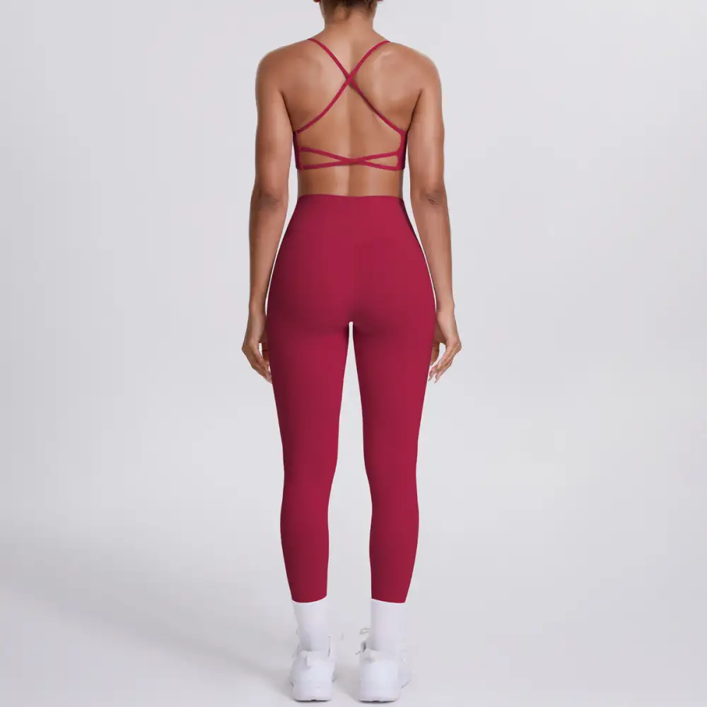 Quick-Dry Backless Two-Piece Activewear Active Set