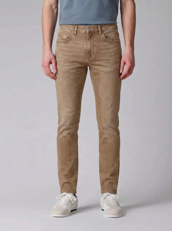 Men's Classic All Day Mountain Logo Embroidered Stretch Denim Jeans