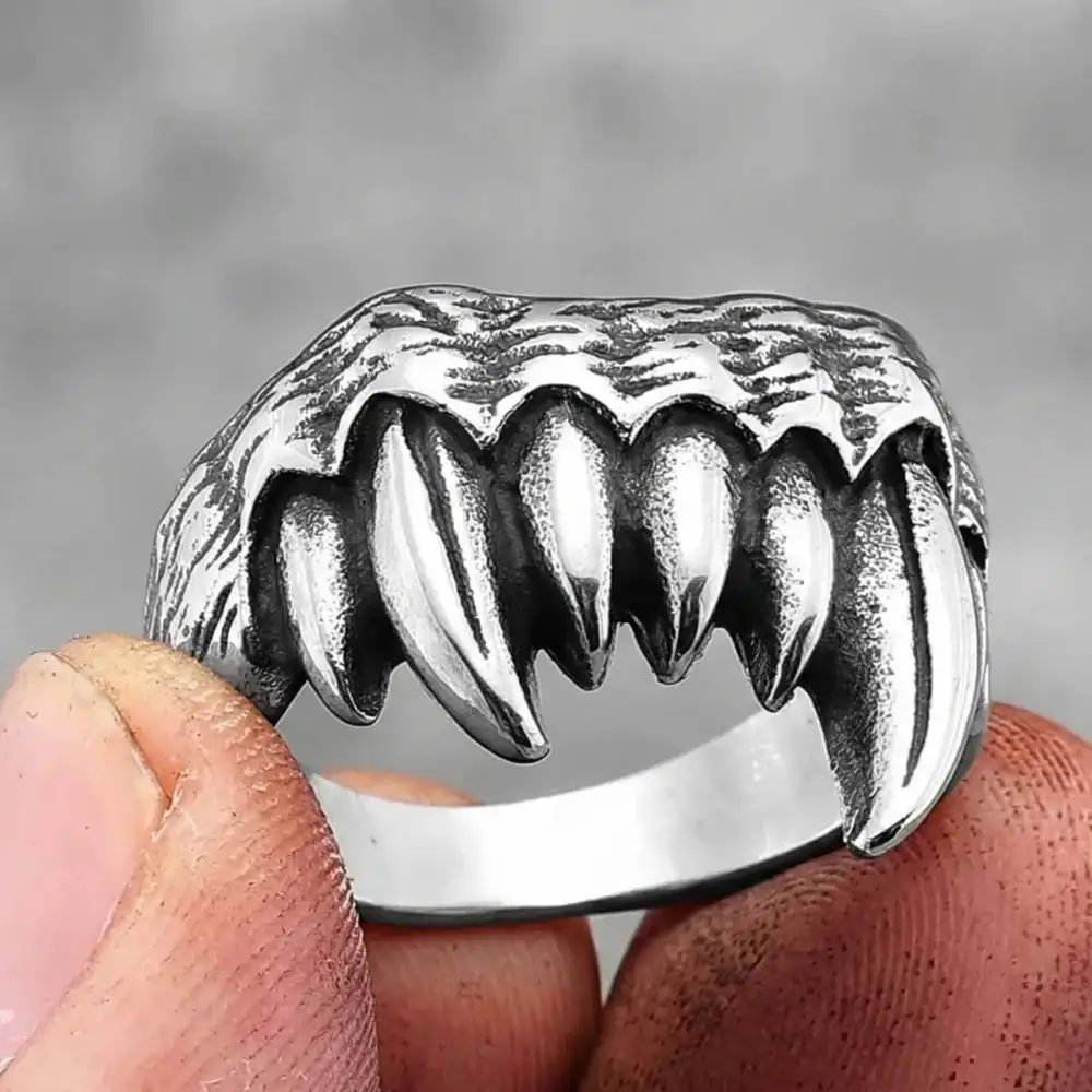 Men's Monster Fangs Ring