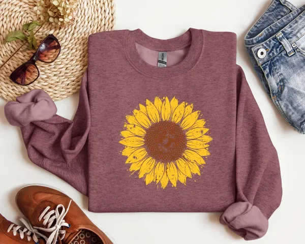 Sunflower Graphic Crewneck Sweatshirt