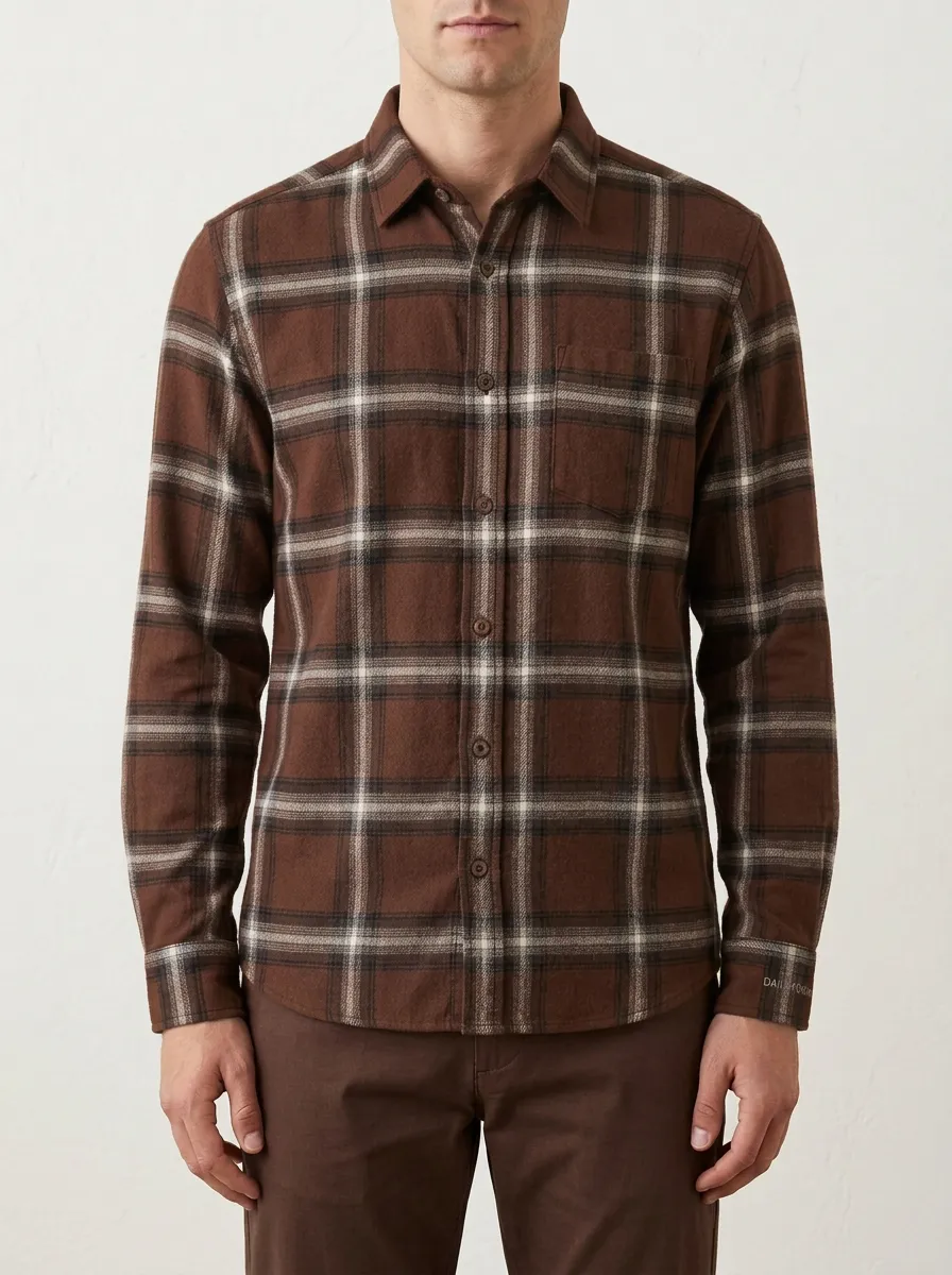 Relaxed Craft Plaid Long-Sleeve Men's Long-Sleeve Shirt