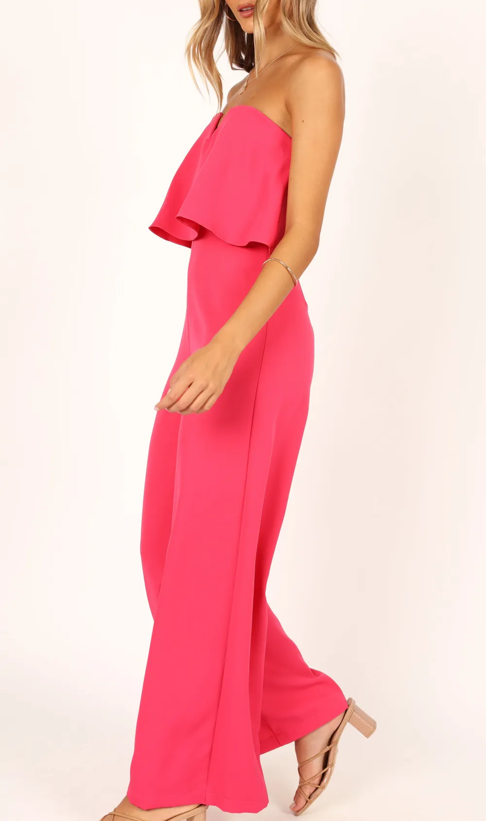 Classic Strapless Wide-Leg Jumpsuit
