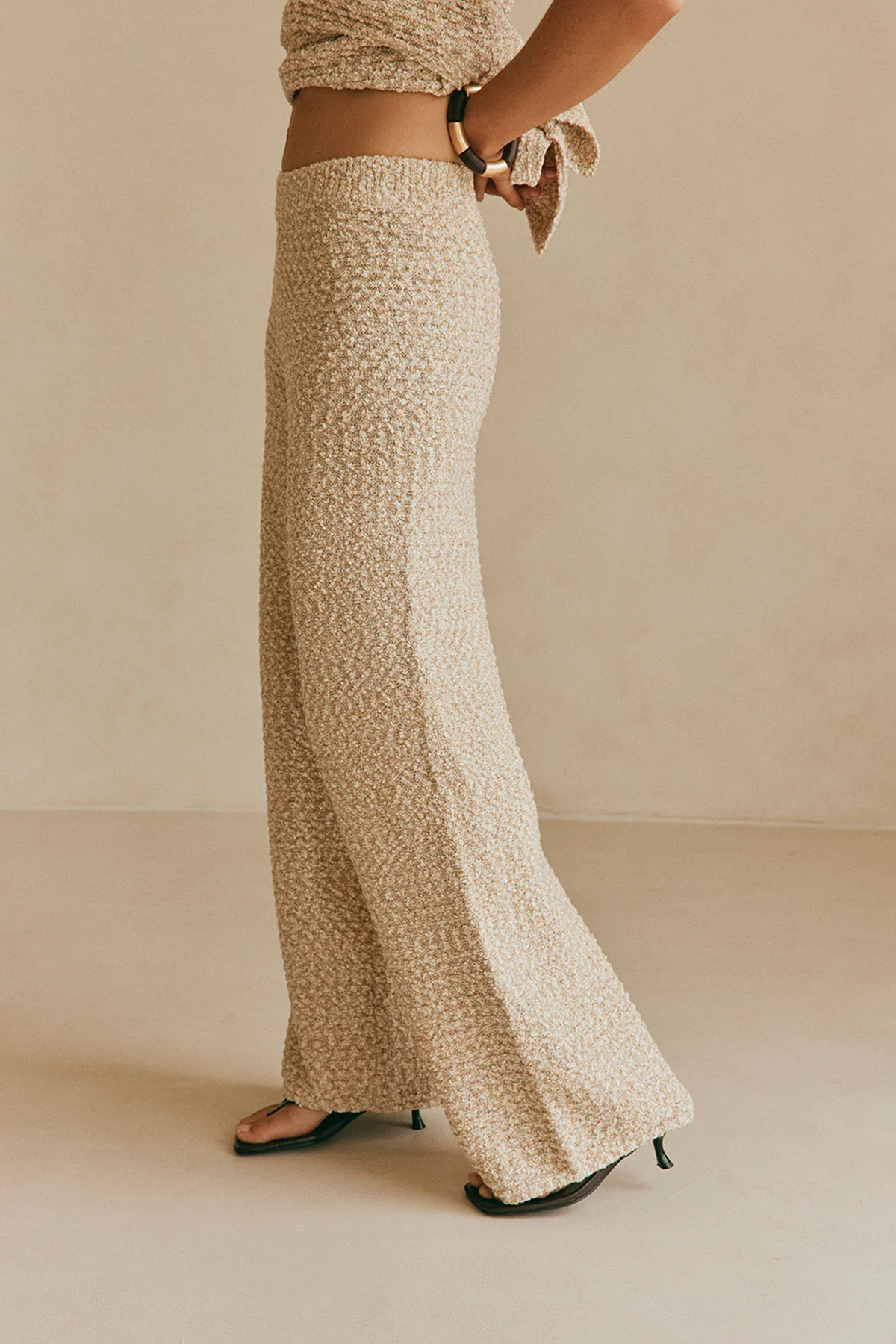 Textured Flared Lounge Pants