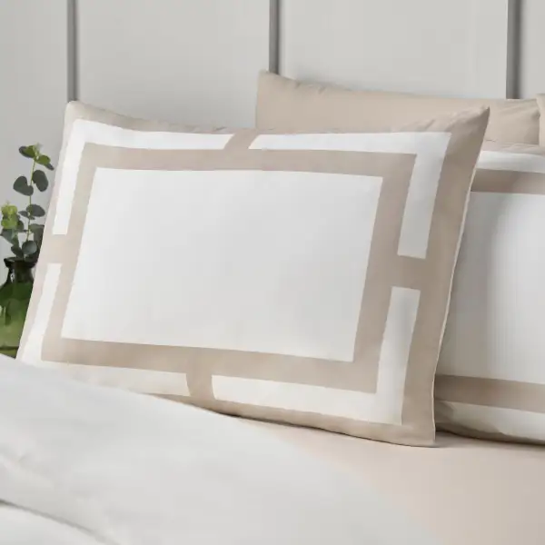 Calm Bedroom Printed Linen Duvet Cover Set