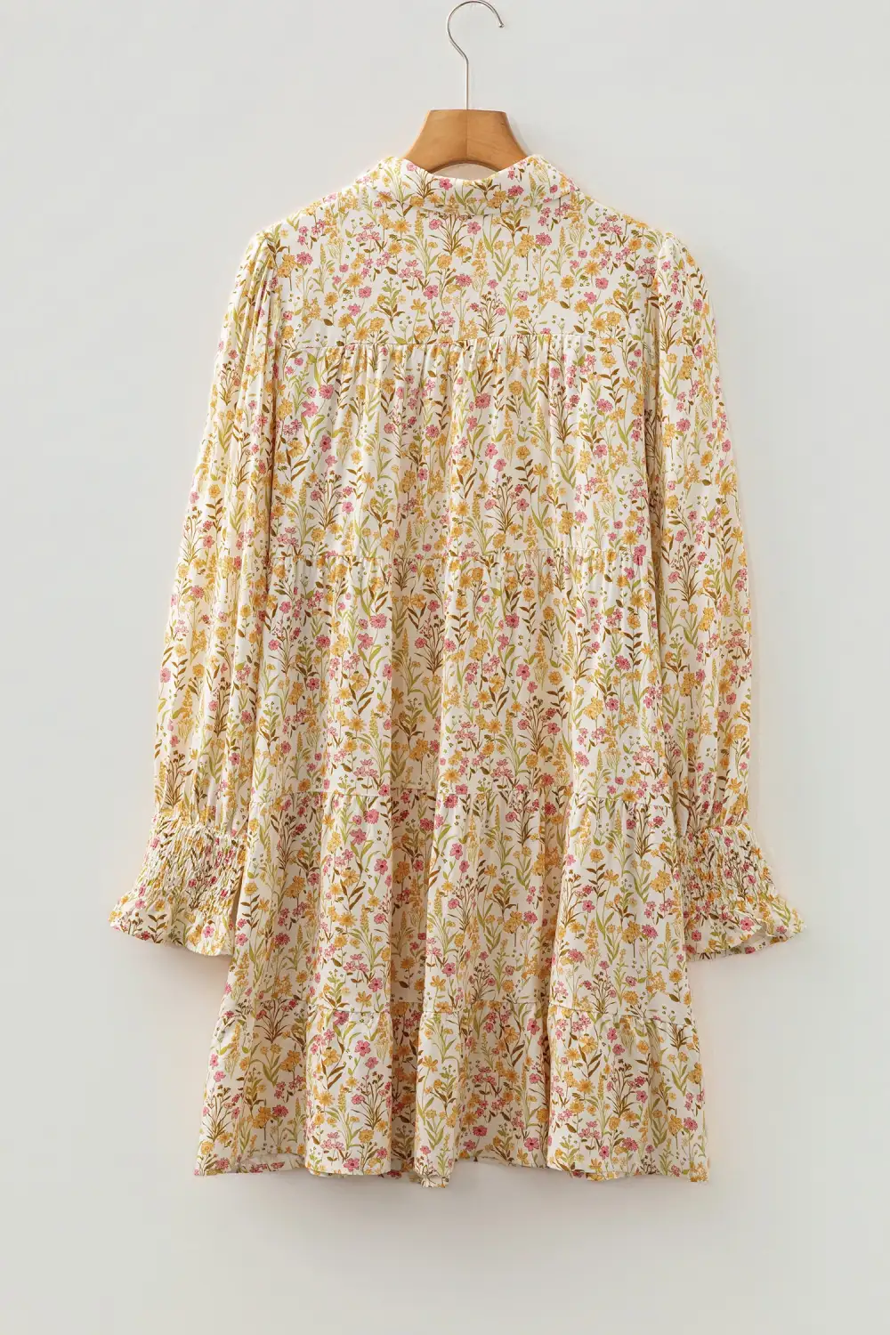 Balanced Detail Floral Printed Ruffle Dress