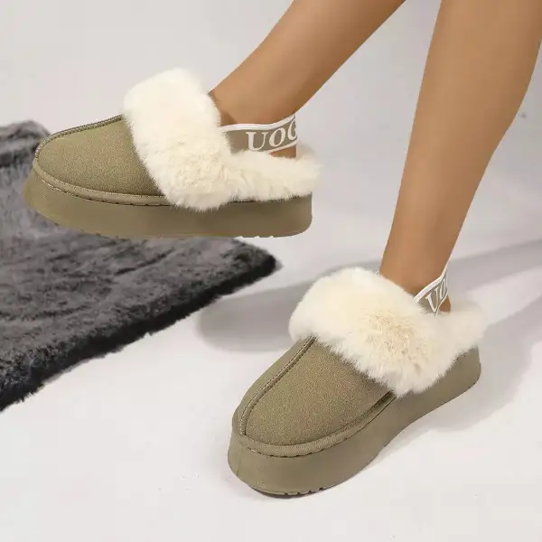 Refined Round Toe Platform Ankle Boots
