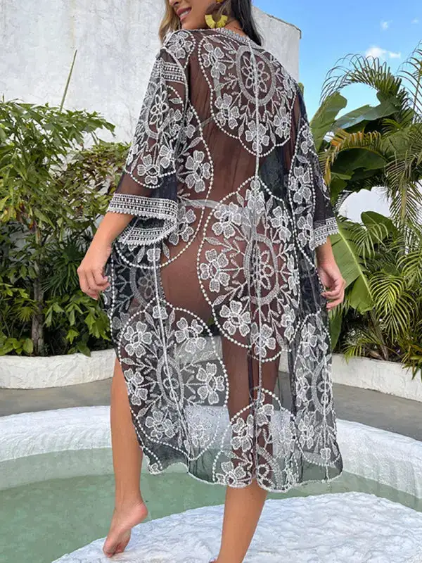 Stylish Sweet Flower Swim Dress