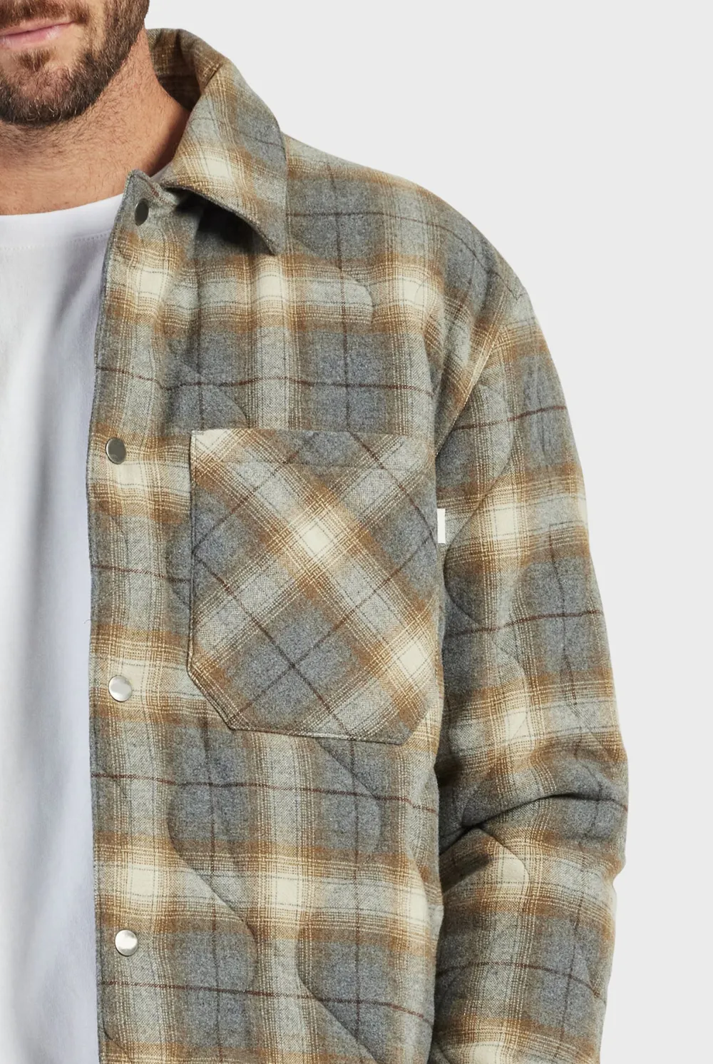Plymouth Quilted Jacket-Titanium grey